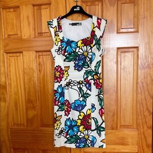 Love Moschino Multicolor Floral Mini Dress